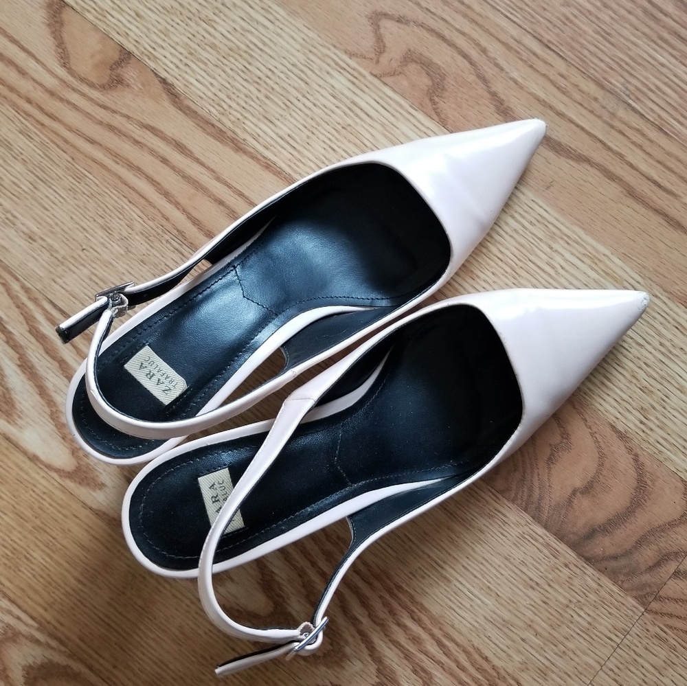 ❤ Zara pointed toes slingback high heels